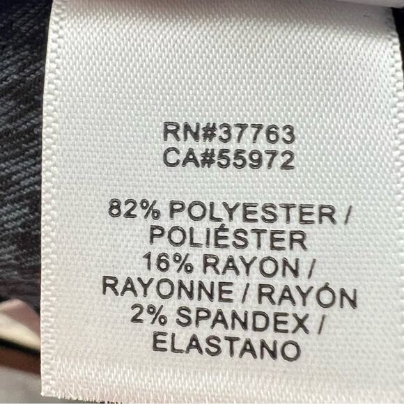 Laundry gray and black houndstooth straight leg dress pants size 8 B126 - Picture 3 of 4